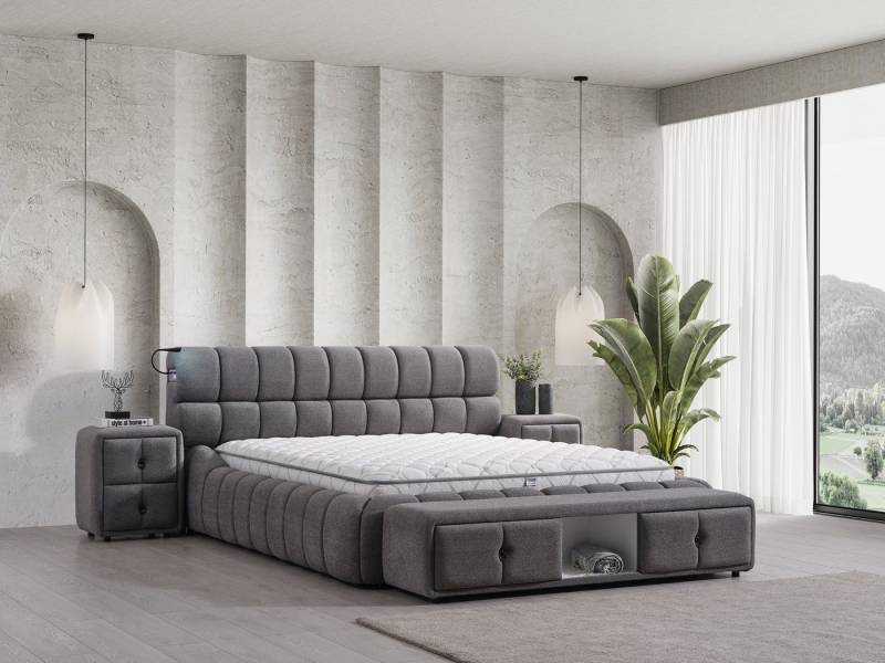 Sitheim-Europe Polsterbett Designer Komplettbett Sueno mit Multimediasystem von Sitheim-Europe