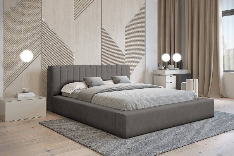 Sitheim-Europe Polsterbett Designer Polsterbett Como mit Stauraum von Sitheim-Europe