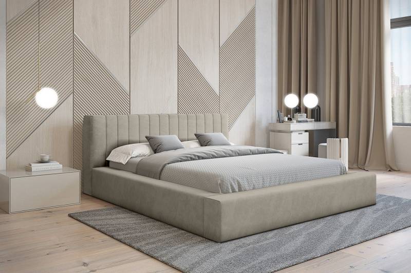 Sitheim-Europe Polsterbett Designer Polsterbett Como mit Stauraum von Sitheim-Europe