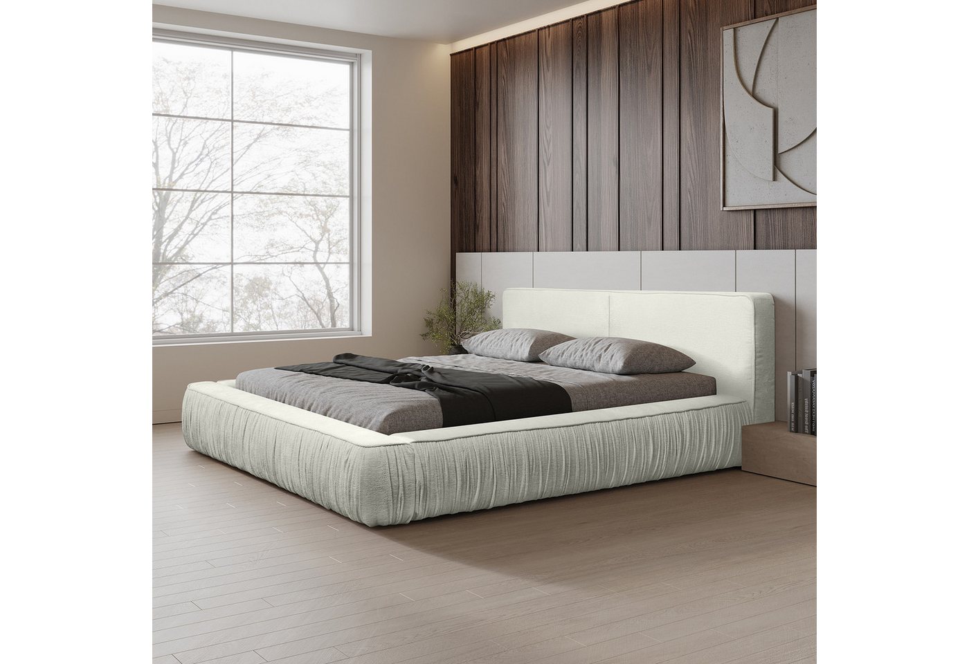 Sitheim-Europe Polsterbett Designer Polsterbett Naomi mit Stauraum von Sitheim-Europe