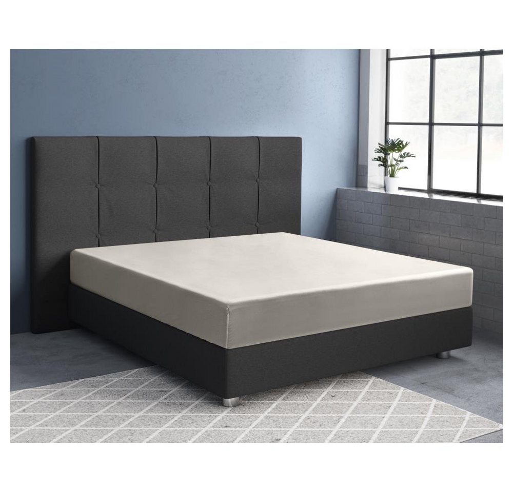 Sitheim-Europe Spannbettlaken PRIMAVIERA DELUXE SPANNBETTLAKEN aus 100% Baumwolle SATIN, Baumwollsatin, Gummizug: Rundum, (1 Stück), hält die Wärme im Winter Schön kühl und atmungsaktiv im Sommer von Sitheim-Europe