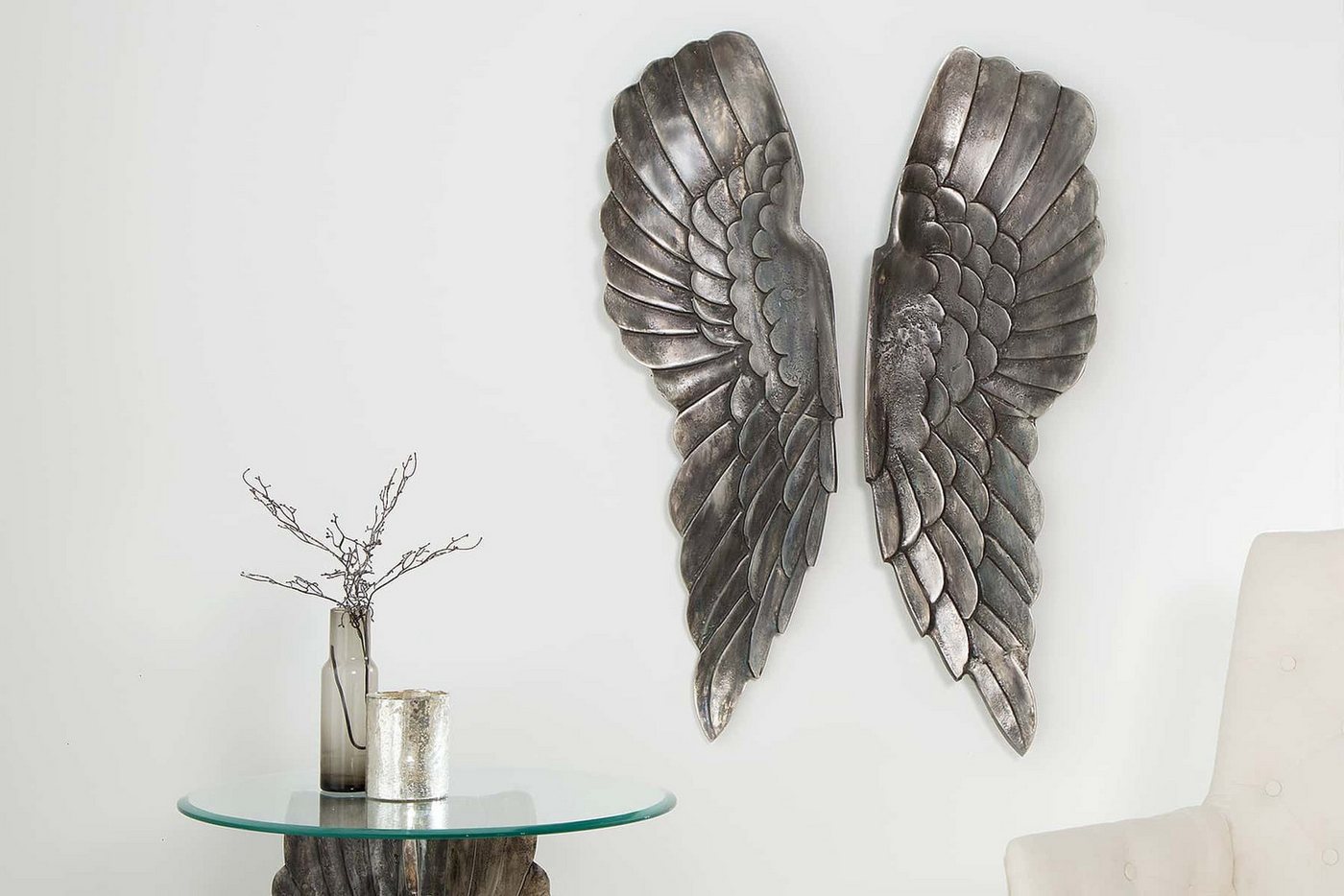 Sitheim-Europe Wanddekoobjekt Riesige Wanddekoration FALLEN ANGEL 65cm Engelsflügel (1 St) von Sitheim-Europe