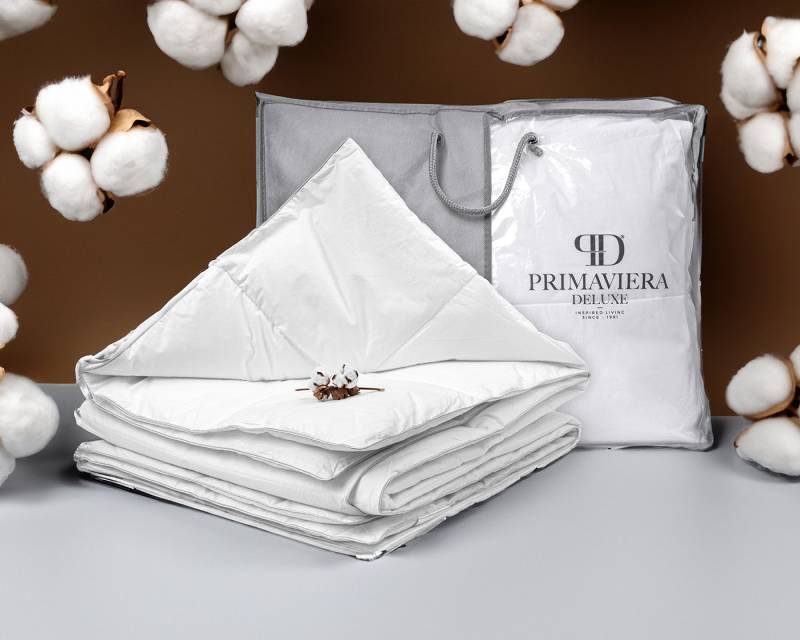 Sitheim-Europe Sommerbettdecke Perkal Cotton Touch Sommerdecke Weiß, Füllung: 100% Baumwolle von Sitheim-Europe