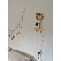 Gold Plug-In Lamp Kit Swag Pendelleuchte - Shade Ready Hängende Fassung 9 Fuß Kabel Set & Daumenschalter Diy Beleuchtung von SitosShop