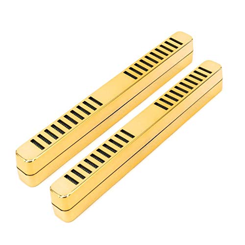 Sits Zigarrenbefeuchter - Bar Zigarrenbefeuchter Humidor Halten Sie Zigarren frisch 2er Pack (Color : Gold) von Sits
