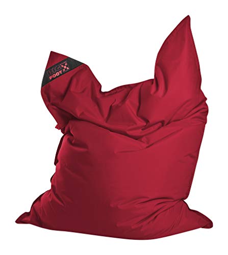 Sitting Point BigFoot SCUBA - bequemer Sitzsack - 130x170x20cm - 380L - Indoor/Outdoor - Made in Germany - Rot von Sittin – Point