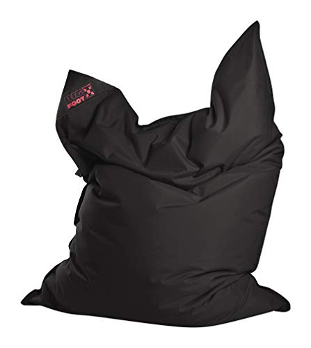 Sitting Point BigFoot SCUBA - bequemer Sitzsack - 130x170x20cm - 380L - Indoor/Outdoor - Made in Germany - Schwarz von Sittin – Point