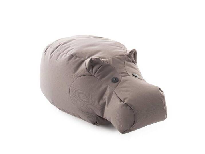 Sitting Bull »HAPPY ZOO« Hippo Sitzsack 41 anthrazit von Sitting-Bull
