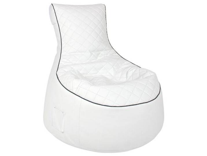 Magma Heimtex Sitzsack (Set, 1 St., Sitzsack), weiß, KunstfaserChemiefaser/Polyester (PES), NaturfaserPflanzenBastHartfaser/Baumwolle (engl, Cotton von Sitting-Point