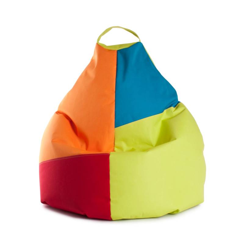 Sitting Point Sitzsack Harlekin 220 l Grün Bunt von Sitting Point