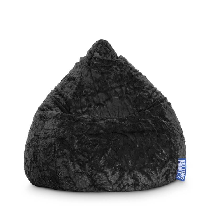 Sitting Point Sitzsack Fluffy 120 l Schwarz von Sitting Point