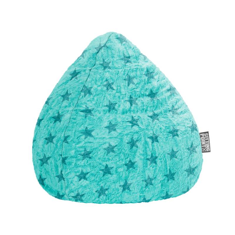 Sitting Point Sitzsack Fluffy Stars L Türkis von Sitting Point