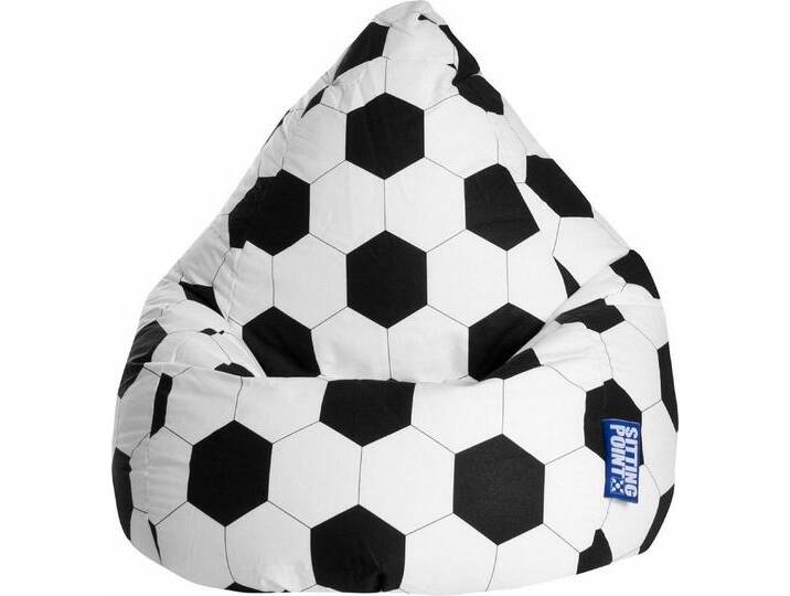 Sitting Point Sitzsack Fussball L, schwarz von Sitting-Point