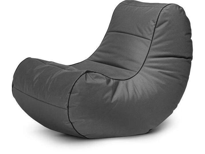 Sitzsack MAGMA HEIMTEX Salsa SCUBA , grau (anthrazit), B:110cm H:60cm, Bezug: 100% Polyester, Sitzsäcke von Sitting-Point