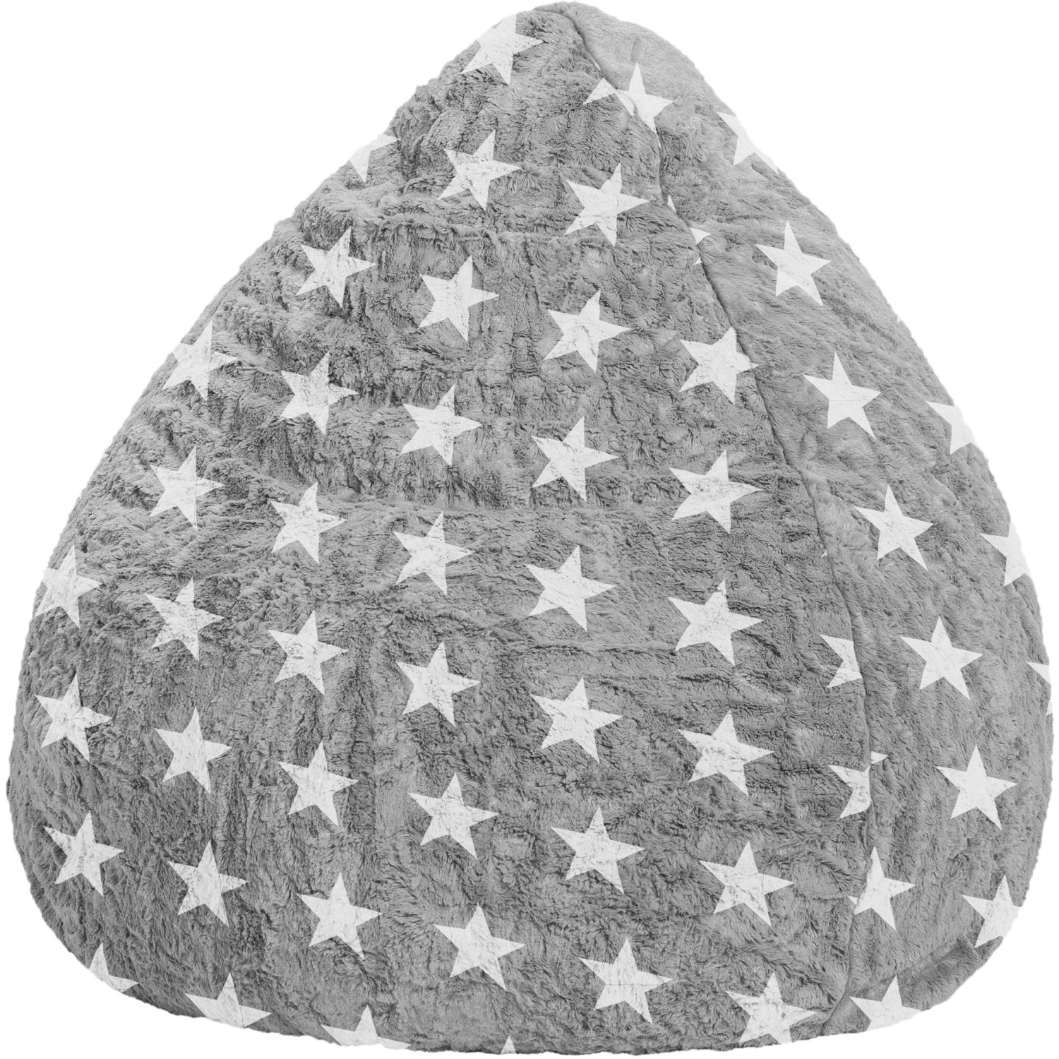 Sitzsack Sitting Point Fluffy Stars L 120 l Grau von Sitting Point