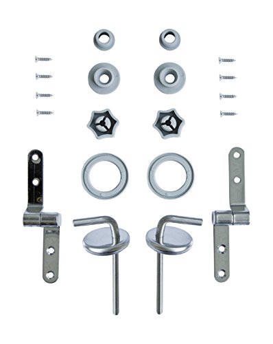 SITZPLATZ® WC-Sitz Befestigung I Set I Scharniere I Edelstahl I Metall I Kunststoff I Nr. 20 I Ohne Absenkautomatik von Sitzplatz