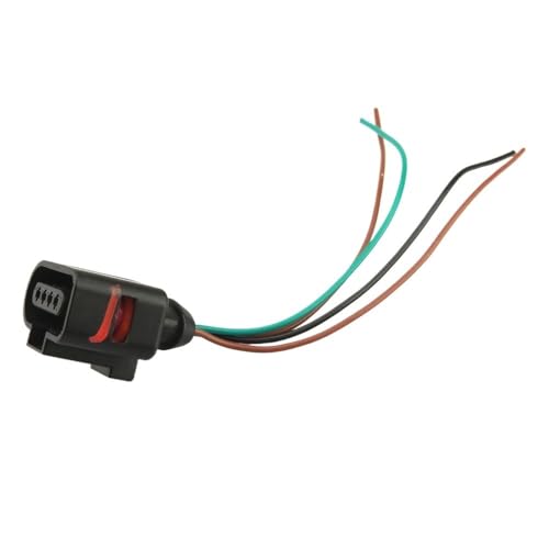 Auto Kabelstecker Kompatibel mit Passat 1998 1999 2000–2005 1J0 973 704 1J0973704 4-poliger Kabelbaumstecker für den Drucksensor der Klimaanlage von Siuku