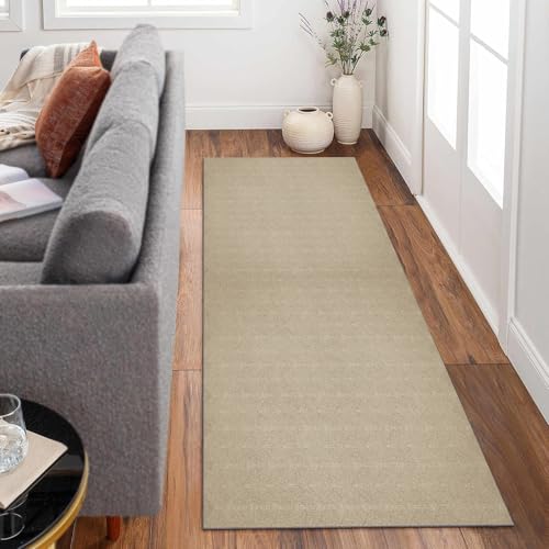 Extra langer Teppich Läufer Flur Küche rutschfest 90x320cm Einfarbig – Braun Teppichläufer Kücheläufer Lang Waschbar Meterware Küchenteppich Flurteppich Läufer für Schlafzimmer Flurläufer Wohnraum von Siunwdiy