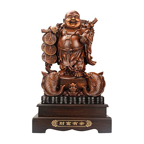 Feng Shui Buddha Verzierungen Für Zu Hause, Lachen Buddha Figuren Home Office Dekoration Bless Wohlstand Und Reichtum Für Geschenk,A,Large von Siunwdiy