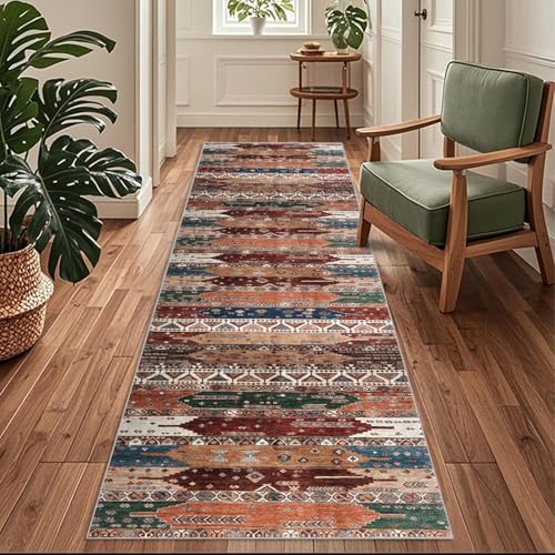 Flurläufer Extra Lang 60x500cm Marokkanisches Muster - Teppichläufer Rutschfest, Flurteppich,Küchenteppich Waschbar Bunt Küchenläufer für Küche, Korridor, Schlafzimmer, Eingang, Büro, Wohnzimmer Flurläufer Extra Lang 60x500cm Marokkanisches Muster - Teppichläufer Rutschfest, Flurteppich,Küchenteppich Waschbar Bunt Küchenläufer für Küche, Korridor, Schlafzimmer, Eingang, Büro, Wohnzimmer von Siunwdiy