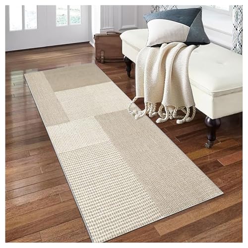 Läufer Teppich Flur Lang rutschfest Teppichläufer Patchwork Cremeweiß Waschbar 50x480cm Küchenteppich Meterware Korridor Schlafzimmer Wohnzimmer Flurläufer Küchenläufer Breite 40-140cm Anpassbar Läufer Teppich Flur Lang rutschfest Teppichläufer Patchwork Cremeweiß Waschbar 50x480cm Küchenteppich Meterware Korridor Schlafzimmer Wohnzimmer Flurläufer Küchenläufer Breite 40-140cm Anpassbar von Siunwdiy