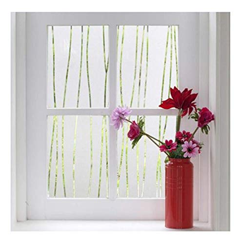 Milchglasfolie selbstklebend Fenster,Fensterfolie Sichtschutz Folie UV-Schutz Sonnenschutz & Wärmeisolierung Tönungsfolie für Büro oder Zuhause,40x500cm(16"x197") von Siunwdiy