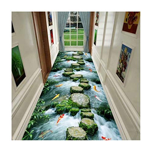 Siunwdiy 3D Teppich optische täuschung Teppich Flur-Hotel Bereich Teppich Läufer Küche,Illusion Design Teppich Wasserdicht Wasserdicht Angepasst Werden Kann,#05,60x100cm von Siunwdiy