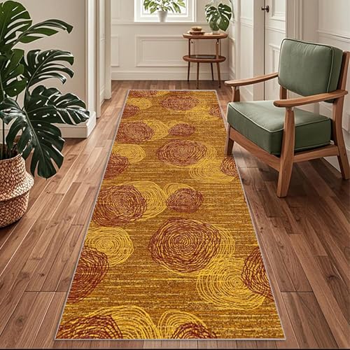 Siunwdiy Abstraktes Muster mit Linienbündeln Flurteppich 40x320 cm Braun-Gelb Küchenläufer Waschbar rutschfest Brücken Teppich läufer für Küche, Korridor, Schlafzimmer, Eingang, Büro, Wohnzimmer Siunwdiy Abstraktes Muster mit Linienbündeln Flurteppich 40x320 cm Braun-Gelb Küchenläufer Waschbar rutschfest Brücken Teppich läufer für Küche, Korridor, Schlafzimmer, Eingang, Büro, Wohnzimmer von Siunwdiy