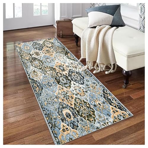 Siunwdiy Blau Schwarz Flurläufer 120x100cm Boho rutschfest Waschbar Küchenteppich Meterware Lang für Korridor Schlafzimmer Wohnzimmer Polyester Teppichläufer mit Ethno-Design Muster Siunwdiy Blau Schwarz Flurläufer 120x100cm Boho rutschfest Waschbar Küchenteppich Meterware Lang für Korridor Schlafzimmer Wohnzimmer Polyester Teppichläufer mit Ethno-Design Muster von Siunwdiy