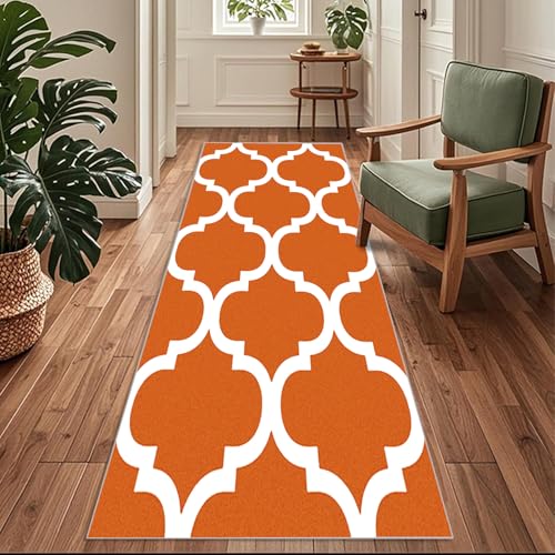 Siunwdiy Boho-Teppich Läufer Flur Küche rutschfest Waschbar 120 x 320 cm Orange-weißKüchenläufer Lang Korridor Teppich Läufer Küchenteppich Einfarbig Flurteppich Meterware Anpassbar Siunwdiy Boho-Teppich Läufer Flur Küche rutschfest Waschbar 120 x 320 cm Orange-weißKüchenläufer Lang Korridor Teppich Läufer Küchenteppich Einfarbig Flurteppich Meterware Anpassbar von Siunwdiy