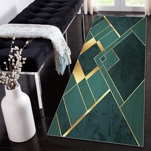 Siunwdiy Dunkelgrün Teppich Läufer Flur Küche rutschfest Waschbar Geometrische Teppichläufer Korridor Teppich Küchenläufer Lang Eingangsteppich 50x140cm Flurteppich Küchenteppich Meterware Anpassbar Siunwdiy Dunkelgrün Teppich Läufer Flur Küche rutschfest Waschbar Geometrische Teppichläufer Korridor Teppich Küchenläufer Lang Eingangsteppich 50x140cm Flurteppich Küchenteppich Meterware Anpassbar von Siunwdiy