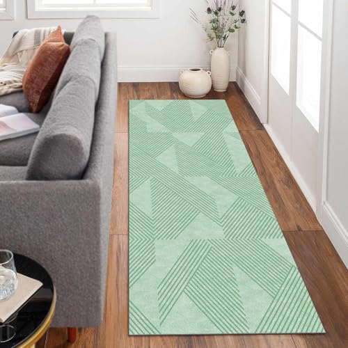 Siunwdiy Extra Langer Teppich Läufer Flur Küche rutschfest Waschbar flurläufer 60x360cm Grün Teppichläufer Korridor Teppich Küchenläufer Lang Läuferteppich Meterware Anpassbar Siunwdiy Extra Langer Teppich Läufer Flur Küche rutschfest Waschbar flurläufer 60x360cm Grün Teppichläufer Korridor Teppich Küchenläufer Lang Läuferteppich Meterware Anpassbar von Siunwdiy