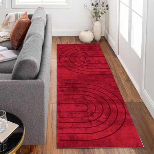 Siunwdiy Extra Langer Teppich Läufer Flur Küche rutschfest Waschbar flurläufer 70x100cm Roter Teppichläufer Korridor Teppich Küchenläufer Lang Einfarbig Läuferteppich Meterware Anpassbar Siunwdiy Extra Langer Teppich Läufer Flur Küche rutschfest Waschbar flurläufer 70x100cm Roter Teppichläufer Korridor Teppich Küchenläufer Lang Einfarbig Läuferteppich Meterware Anpassbar von Siunwdiy