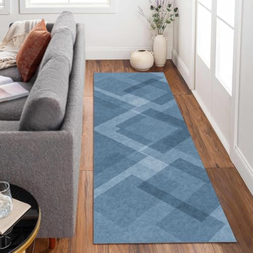 Siunwdiy Extra Langer Teppich Läufer Flur Küche rutschfest Waschbar flurläufer 90x140cm Blau Teppichläufer Korridor Teppich Küchenläufer Lang Einfarbig Läuferteppich Meterware Anpassbar Siunwdiy Extra Langer Teppich Läufer Flur Küche rutschfest Waschbar flurläufer 90x140cm Blau Teppichläufer Korridor Teppich Küchenläufer Lang Einfarbig Läuferteppich Meterware Anpassbar von Siunwdiy