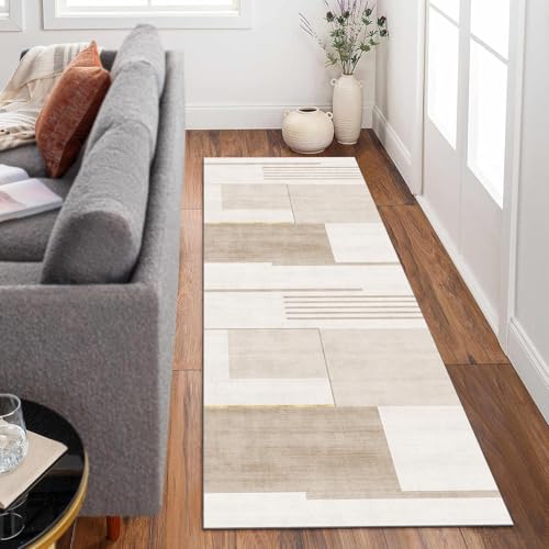 Siunwdiy Teppicl Läufer 120x300cm Braun Küche Teppich waschbar, rutschfest, Flur Teppich, Bodenmatte für Eingangsbereich, Badezimmer, Schlafzimmer Siunwdiy Teppicl Läufer 120x300cm Braun Küche Teppich waschbar, rutschfest, Flur Teppich, Bodenmatte für Eingangsbereich, Badezimmer, Schlafzimmer von Siunwdiy