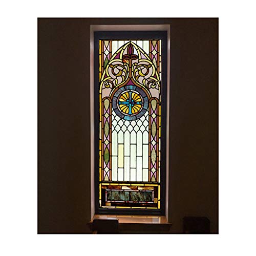 Siunwdiy Fensterfolie selbstklebend,Fensterfolie Bunt Blickdicht Selbsthaftend Dekorfolie Privatsphäre,Bad Zuhause Wohnzimmer,70x120cm von Siunwdiy