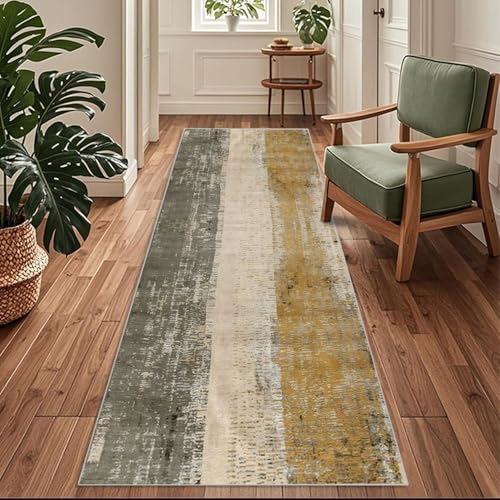 Siunwdiy Flurläufer Extra Lang 50x600cm Abstraktes Muster - Teppichläufer Rutschfest, Flurteppich,Küchenteppich Waschbar Braun Küchenläufer für Küche, Korridor, Schlafzimmer, Eingang, Büro, Wohnzimmer Siunwdiy Flurläufer Extra Lang 50x600cm Abstraktes Muster - Teppichläufer Rutschfest, Flurteppich,Küchenteppich Waschbar Braun Küchenläufer für Küche, Korridor, Schlafzimmer, Eingang, Büro, Wohnzimmer von Siunwdiy