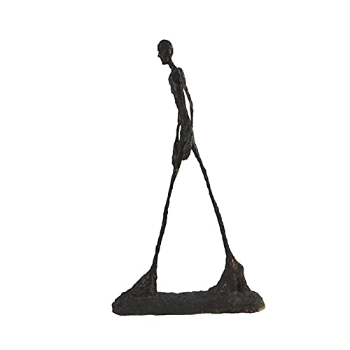 Siunwdiy Giacometti Bronze skulptur,Skulpturen Und Figuren Modern Statue,Abstrakt Dekoration Zubehör Modern Art for Zuhause Living Room Decor,Bronze,60cm/23.6in von Siunwdiy