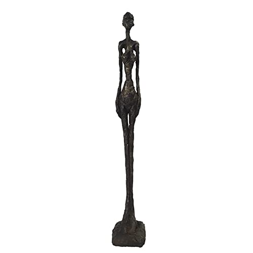 Siunwdiy Giacometti Skulptur Bronze, Walking Man Abstrakte Skulpturen,Moderner Stil Kunstskulptur Sammlerfigur Dekoration,Bronze,Woman von Siunwdiy