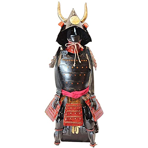 Siunwdiy Japanische Statue Samurai Rüstung, Vintage Dekoration Japanische Innenkulpturen, Antike Rüstung Krieger Rüstung Büro Statue Metall Handwerk Dekoration,A von Siunwdiy