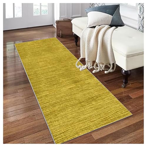 Siunwdiy Küchenläufer rutschfest Teppich läufer Flur Gelb 140 x 300 cm Küchenteppich Modern Waschbar Meterware Schlafzimmer Korridor Teppich Lang, Länge Anpassbare Siunwdiy Küchenläufer rutschfest Teppich läufer Flur Gelb 140 x 300 cm Küchenteppich Modern Waschbar Meterware Schlafzimmer Korridor Teppich Lang, Länge Anpassbare von Siunwdiy