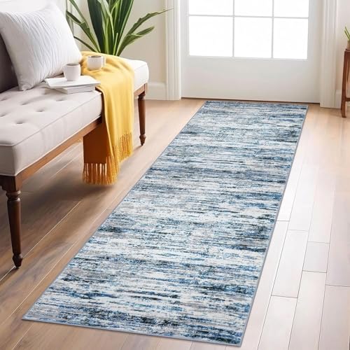 Siunwdiy Läufer Flur Abstrakter Streifenteppich Waschbarer Teppich Läufer 60 x 210 cm Küchenteppich, Eingangsbereich, Bettvorleger, Schlafzimmer Deko, küchenläufer rutschfest, Kurzflor Siunwdiy Läufer Flur Abstrakter Streifenteppich Waschbarer Teppich Läufer 60 x 210 cm Küchenteppich, Eingangsbereich, Bettvorleger, Schlafzimmer Deko, küchenläufer rutschfest, Kurzflor von Siunwdiy
