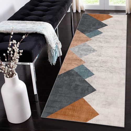 Siunwdiy Läufer Flur Küche Waschbar rutschfest 100x160cm Lang Küchenteppich FlurteppichBlau Orange Braun Geometrisch Teppich Fur Korridor Wohnzimmer Schlafzimmer Meterware Anpassbar Siunwdiy Läufer Flur Küche Waschbar rutschfest 100x160cm Lang Küchenteppich FlurteppichBlau Orange Braun Geometrisch Teppich Fur Korridor Wohnzimmer Schlafzimmer Meterware Anpassbar von Siunwdiy