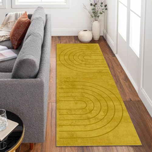 Siunwdiy Läufer Flur Küche Waschbar rutschfest100x340cm Gelb Lang Einfarbig Küchenteppich Flurteppich Teppich Fur Korridor Wohnzimmer Schlafzimmer Meterware Anpassbar Siunwdiy Läufer Flur Küche Waschbar rutschfest100x340cm Gelb Lang Einfarbig Küchenteppich Flurteppich Teppich Fur Korridor Wohnzimmer Schlafzimmer Meterware Anpassbar von Siunwdiy