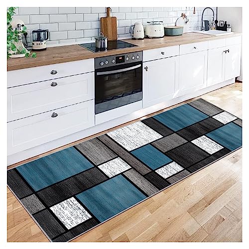 Siunwdiy Läufer Korridor Teppich 80X150CM,Grau-blau Geometrisches Muster - rutschfest waschbar - Mikrofaser Teppiche Läufer für Flur Badezimmer Wohnzimmer Bettläufer Küchenteppiche Läufer Siunwdiy Läufer Korridor Teppich 80X150CM,Grau-blau Geometrisches Muster - rutschfest waschbar - Mikrofaser Teppiche Läufer für Flur Badezimmer Wohnzimmer Bettläufer Küchenteppiche Läufer von Siunwdiy