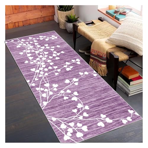 Siunwdiy Läufer Teppich Flur Küche 60x330cm Lila Modern rutschfest Waschbar, Lang Teppichläufer für Korridor Schlafzimmer Wohnzimmer, Küchenteppich Polyester Meterware Anpassbar Eingangsteppich Siunwdiy Läufer Teppich Flur Küche 60x330cm Lila Modern rutschfest Waschbar, Lang Teppichläufer für Korridor Schlafzimmer Wohnzimmer, Küchenteppich Polyester Meterware Anpassbar Eingangsteppich von Siunwdiy