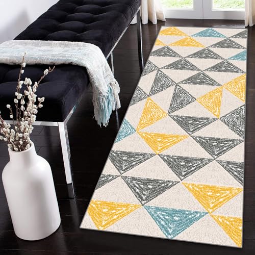 Siunwdiy Läufer Teppich Flur rutschfest 140x440cm Teppichläufer Lang Meterware Waschbar Küchenläufer KorridorGelb Grau Geometrisch Polyester Wohnzimmer Schmutzfangmatte Siunwdiy Läufer Teppich Flur rutschfest 140x440cm Teppichläufer Lang Meterware Waschbar Küchenläufer KorridorGelb Grau Geometrisch Polyester Wohnzimmer Schmutzfangmatte von Siunwdiy