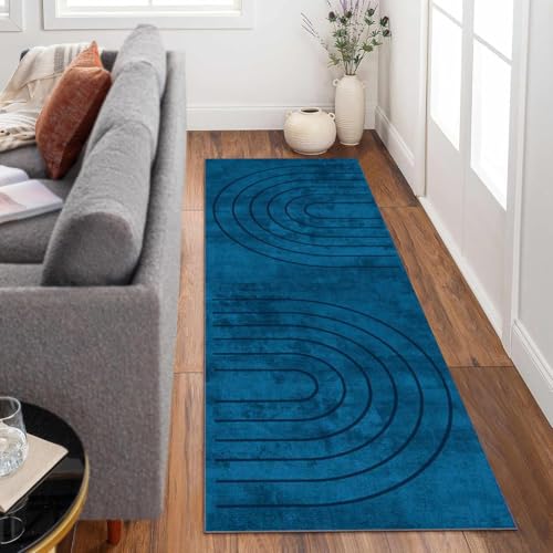 Siunwdiy Läufer Teppich Lang Flur rutschfest Waschbar Küchen 100x440cm Blau Korridor TeppichLäufer für Flur TeppichmatteEinfarbig Flur Teppich Läufer fußmatten Anpassbar Küchenteppich Siunwdiy Läufer Teppich Lang Flur rutschfest Waschbar Küchen 100x440cm Blau Korridor TeppichLäufer für Flur TeppichmatteEinfarbig Flur Teppich Läufer fußmatten Anpassbar Küchenteppich von Siunwdiy