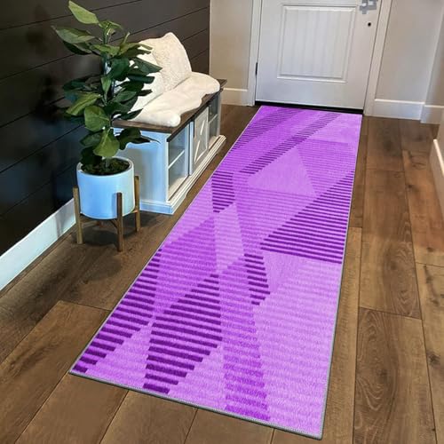 Siunwdiy Lila Teppich Läufer Flur Küche rutschfest Waschbar 110 x 340 cm Moderner Küchenläufer Lang Korridor Teppich Läufer Küchenteppich Einfarbig Flurteppich Meterware Anpassbar Siunwdiy Lila Teppich Läufer Flur Küche rutschfest Waschbar 110 x 340 cm Moderner Küchenläufer Lang Korridor Teppich Läufer Küchenteppich Einfarbig Flurteppich Meterware Anpassbar von Siunwdiy