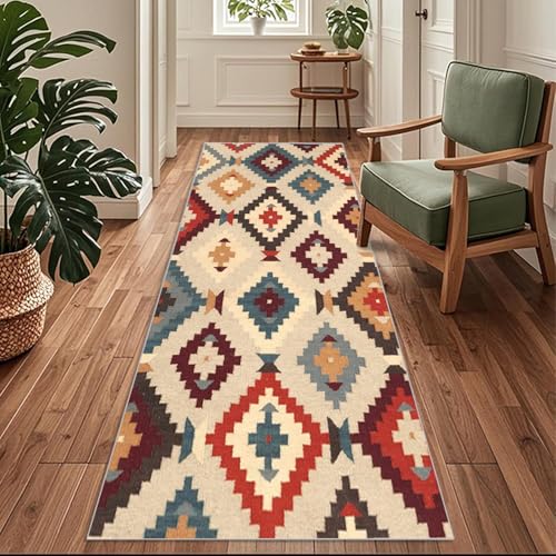 Siunwdiy Marokkanischer Flurläufer,50 x 320 cm Bunter Teppichläufer rutschfest, Flurteppich Extra Langer,Küchenteppich Waschbar Küchenläufer für Küche, Korridor, Schlafzimmer, Eingang, Büro Siunwdiy Marokkanischer Flurläufer,50 x 320 cm Bunter Teppichläufer rutschfest, Flurteppich Extra Langer,Küchenteppich Waschbar Küchenläufer für Küche, Korridor, Schlafzimmer, Eingang, Büro von Siunwdiy